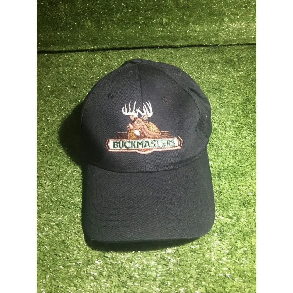Mens Vintage Hat Buckmaster Deer hunting Y2K trendy Streetwear Velcro
